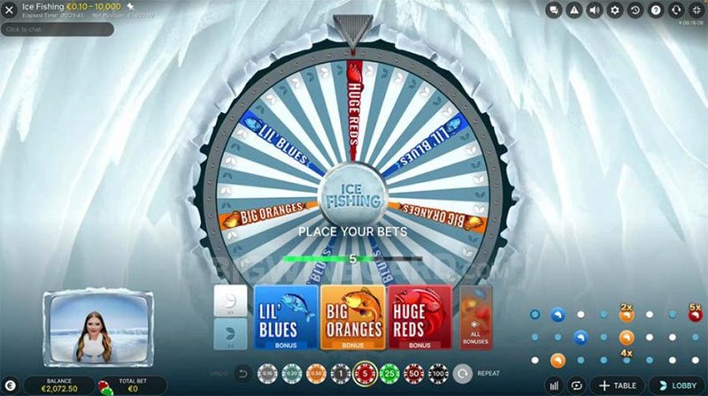 Canada - ice fishing game casino
